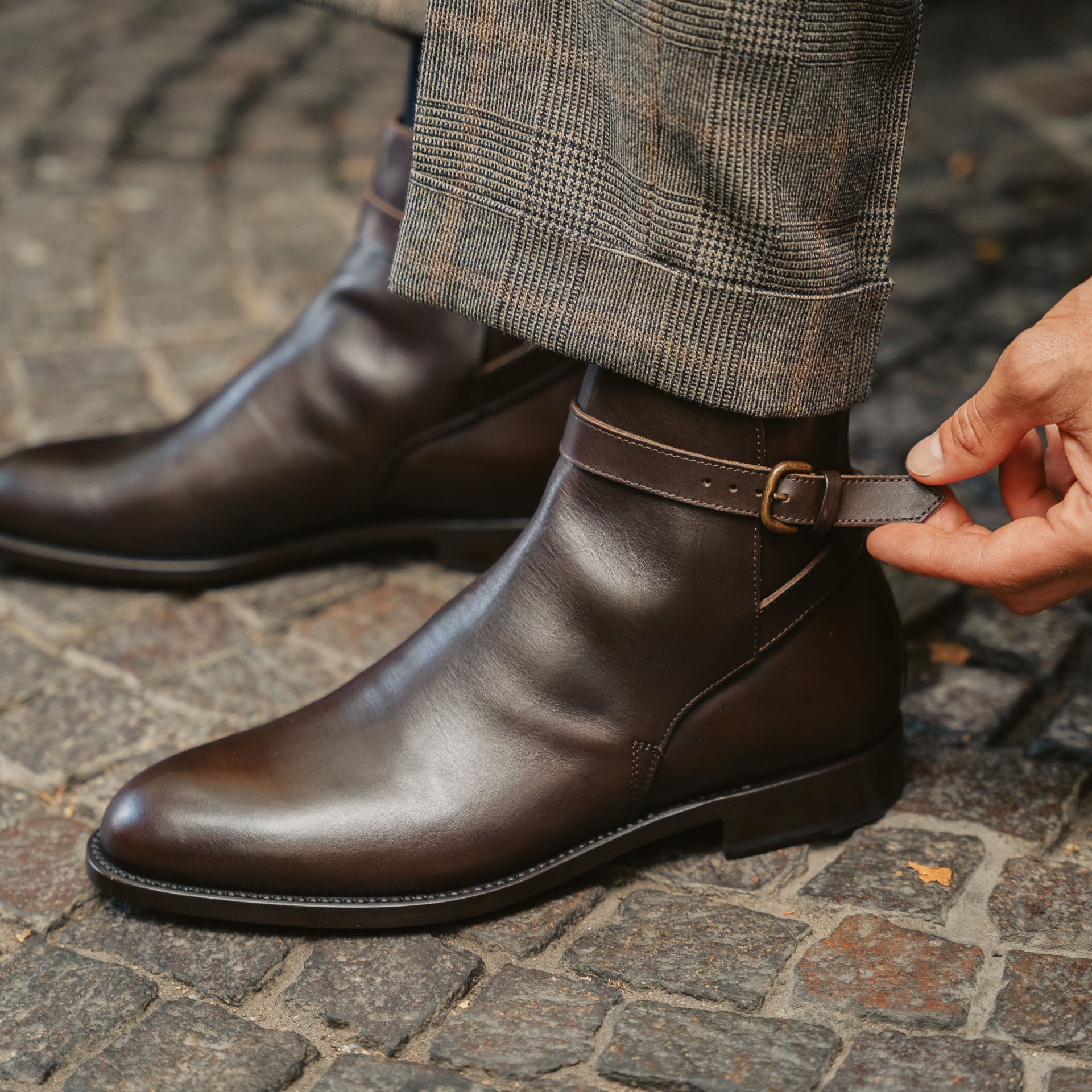 Stivaletti Uomo Un Stivale O Uno Stivale Stivaletti Con Fibbia