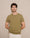 Our Verde oliva 100% cotone Atzara t-shirt in maglia girocollo - Picture 1 - Velasca