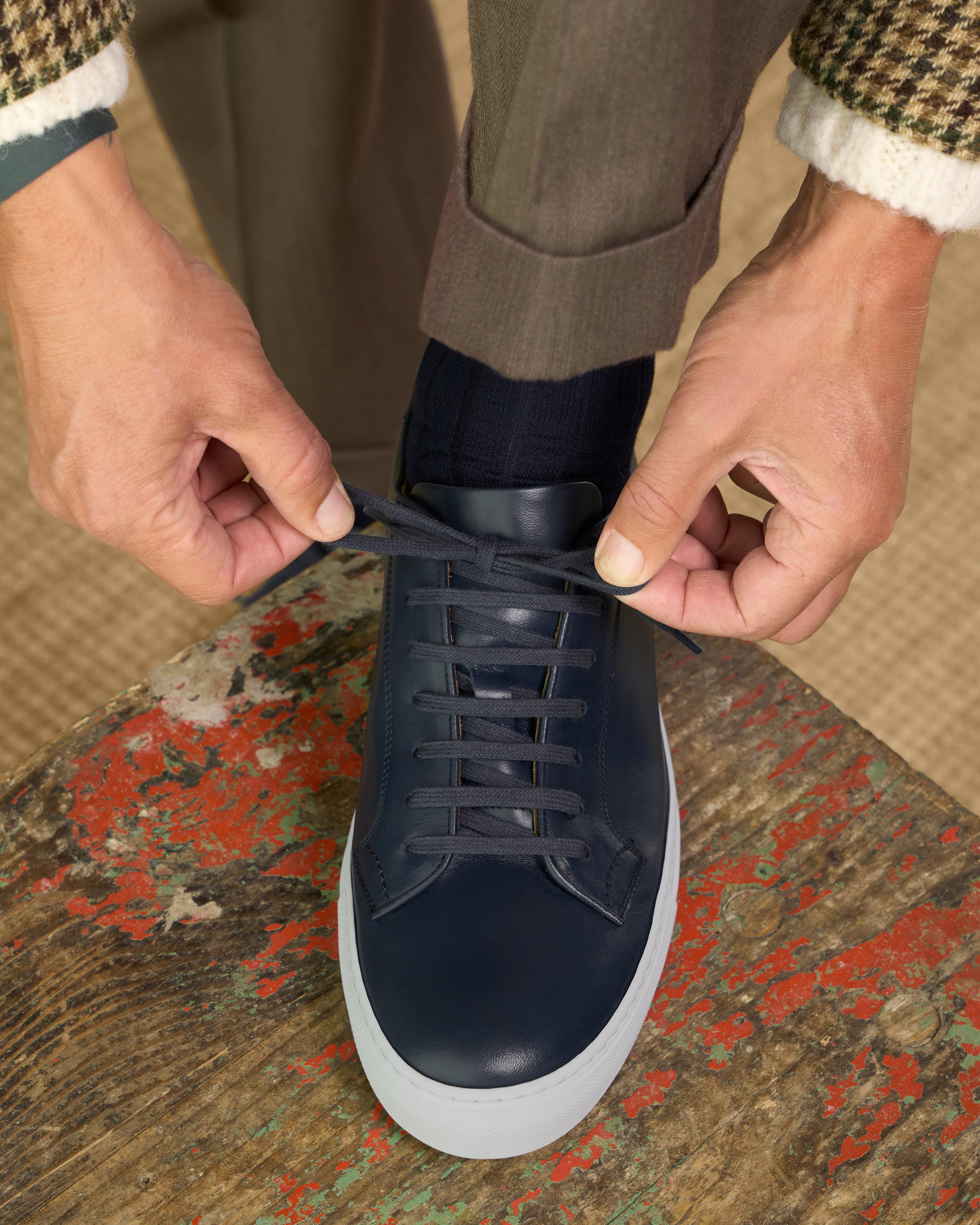 Sneakers Uomo Scarpe In Pelle Sneakers Sneakers Blu Eleganti