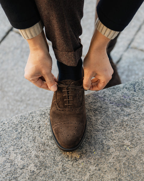 Scarpe Francesine scamosciate da uomo Velasca