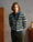 Our Fantasia geometrica blu, verde, azzurro 90% lana merino 10% cashmere Chianale cardigan - Picture 1 - Velasca