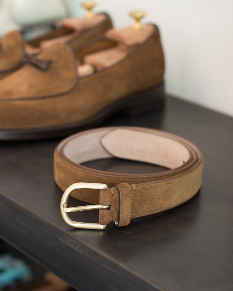 Cintura con Logo Emporio Armani / Marrone