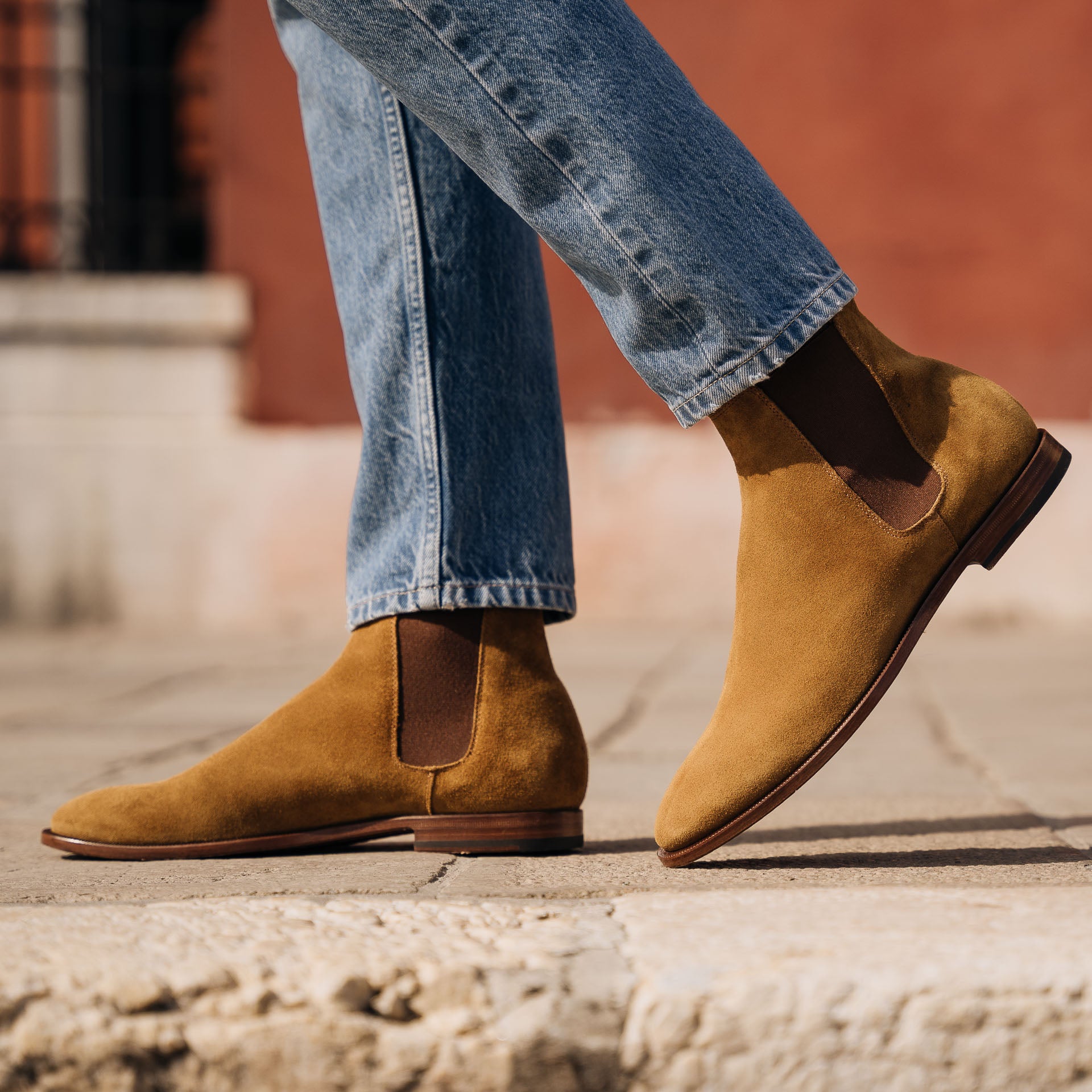 Cuoio Scarpe A Stivaletto Scarpe Uomo Stivaletto Cuoio Uomo