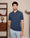 Our Blu chiaro 100% cotone Ostana polo manica corta - Picture 1 - Velasca