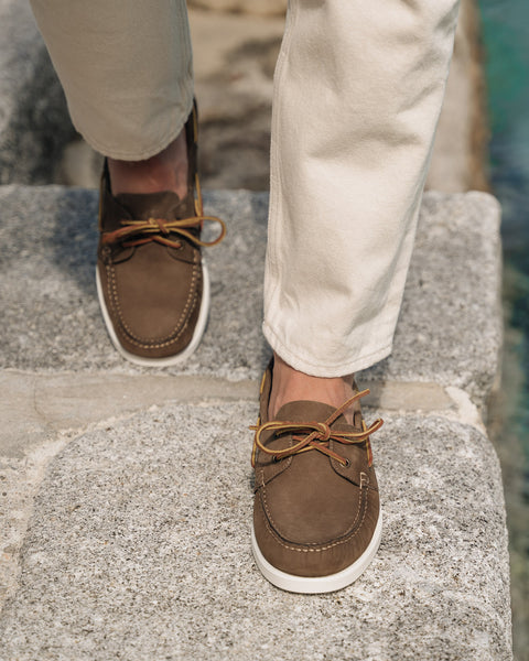 Church's Scarpe Uomo In Pelle Di Cervo Scarpa Da Barca In