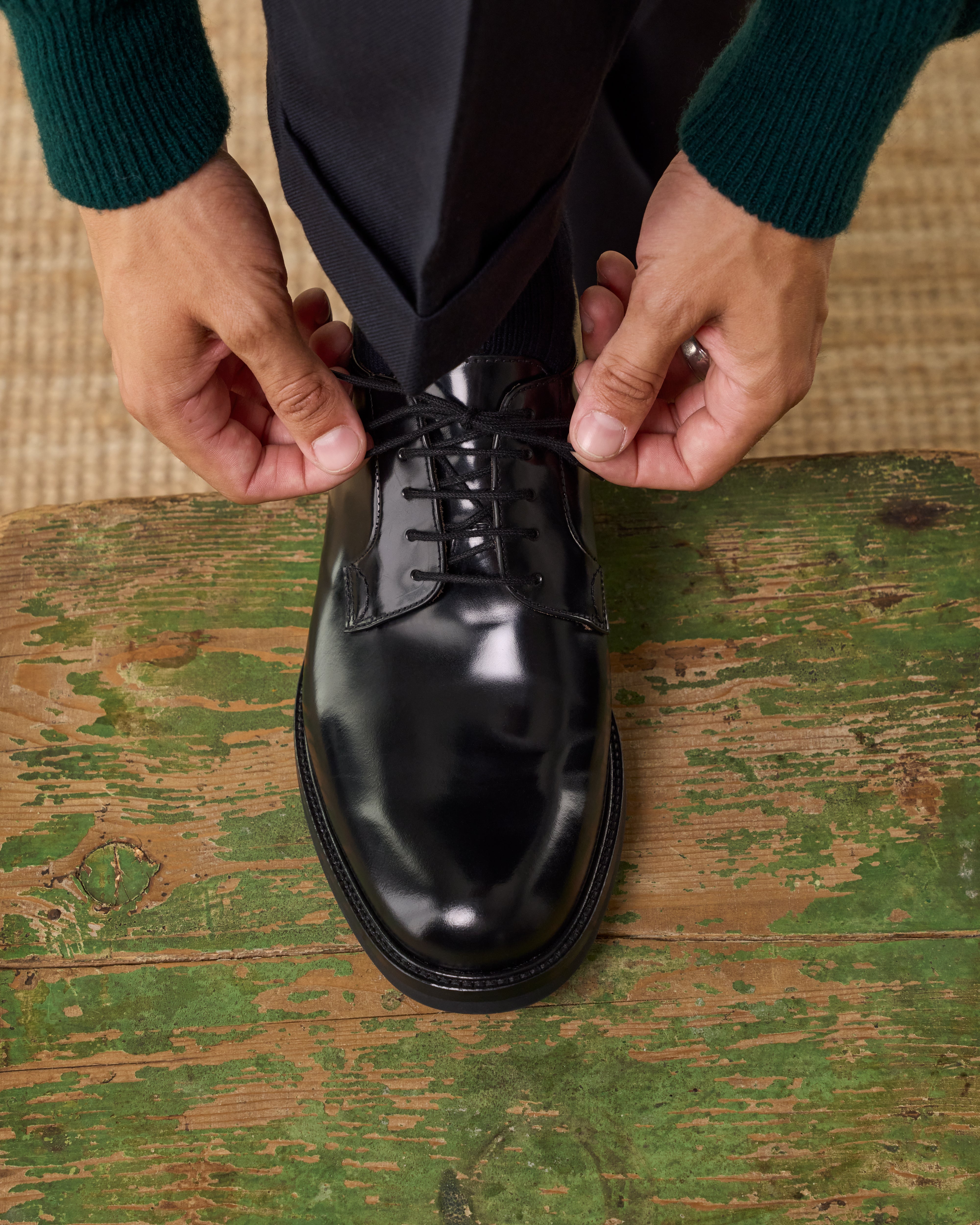 Velasca Scarpe Derby Uomo Suola Gomma Scarpe Derby Artigianali Per