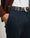 Our Blu gabardina di cotone stretch (98% cotone, 2% elastane) Asolo chino con pince - Picture 2 - Velasca