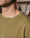 Our Verde oliva 100% cotone Atzara t-shirt in maglia girocollo - Picture 2 - Velasca