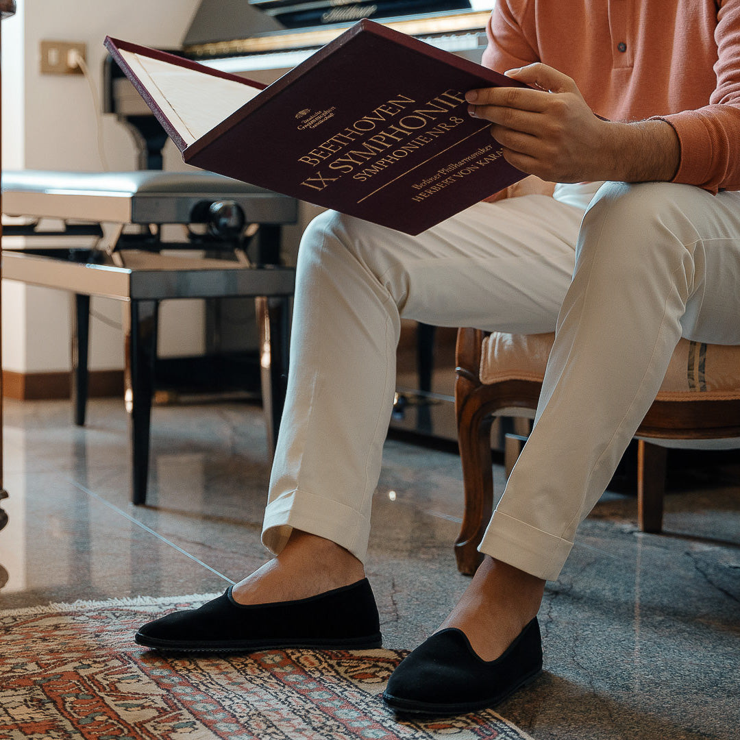 Furlane Scarpe Veneziane Velluto Calzature Pantofole Velluto