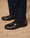 Our Blu flanella 100% lana Antagnod pantalone con 2 pince - Picture 3 - Velasca