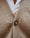 Our Melange beige 100% lana merino Arrone gilet collo a v - Picture 3 - Velasca