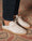 Our Blu scuro 79% cotone 21% lino Casoli pantalone con 2 pince - Picture 3 - Velasca