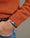 Our Arancione 100% lana shetland Mezzano maglione girocollo - Picture 3 - Velasca