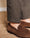 Our Marrone 100% lino Rango pantalone con 2 pince - Picture 3 - Velasca