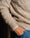 Our Beige 100% lana shetland Strassoldo maglione girocollo - Picture 3 - Velasca