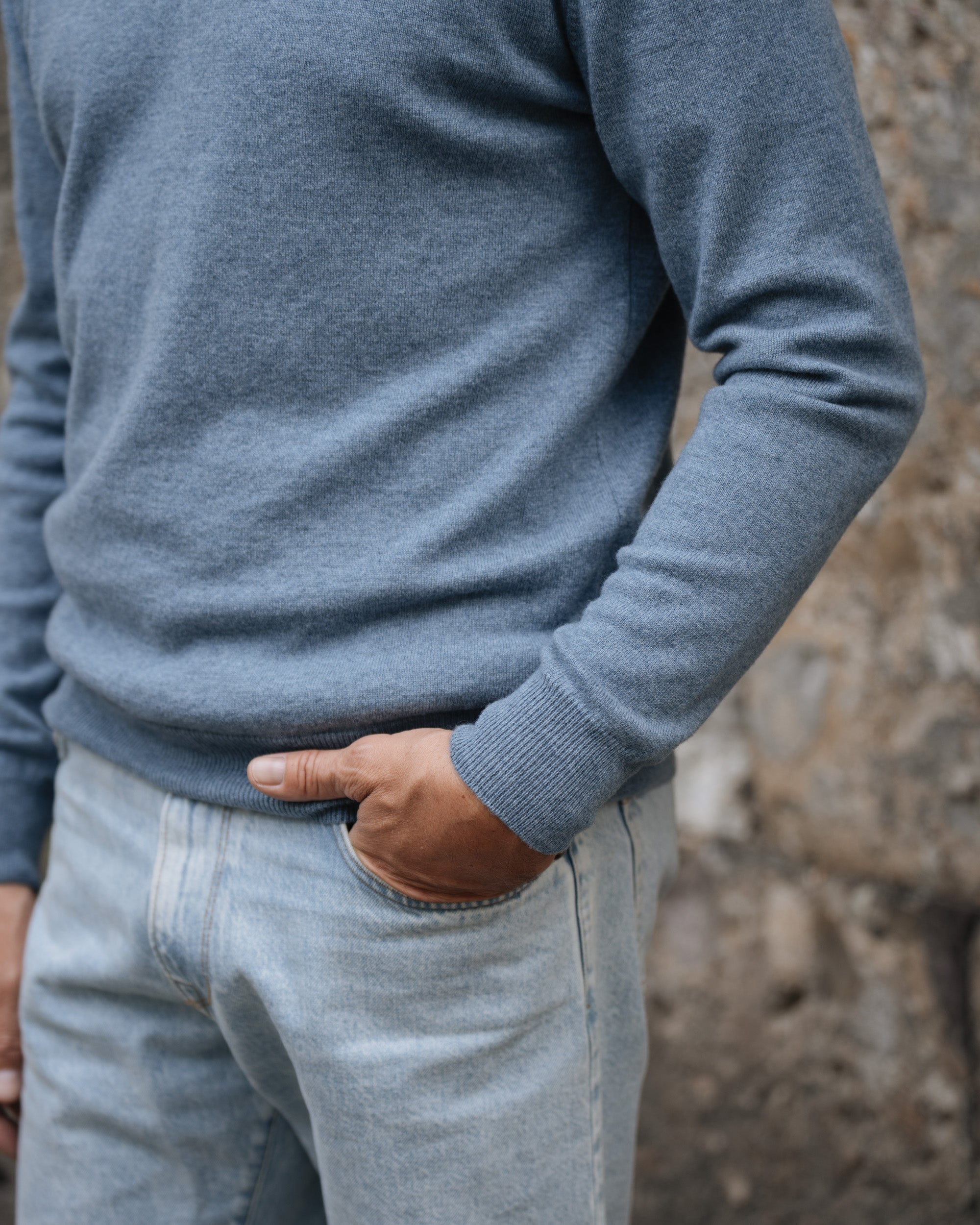 Maglione Uomo 100% Cashmere Made In Italy - Doppio Filo Finezza 6 | Lusso Italiano - Foto 1