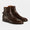 Our Marrone testa di moro pelle di vitello liscia Armiro stivaletti con fibbia - Picture 4 - Velasca