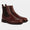 Our Marrone burgundy pelle di vitello martellata Avocatt stivaletti chelsea - Picture 4 - Velasca