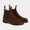 Our Marrone tabacco pelle di vitello scamosciata ingrassata Bagaj stivaletti chelsea - Picture 4 - Velasca