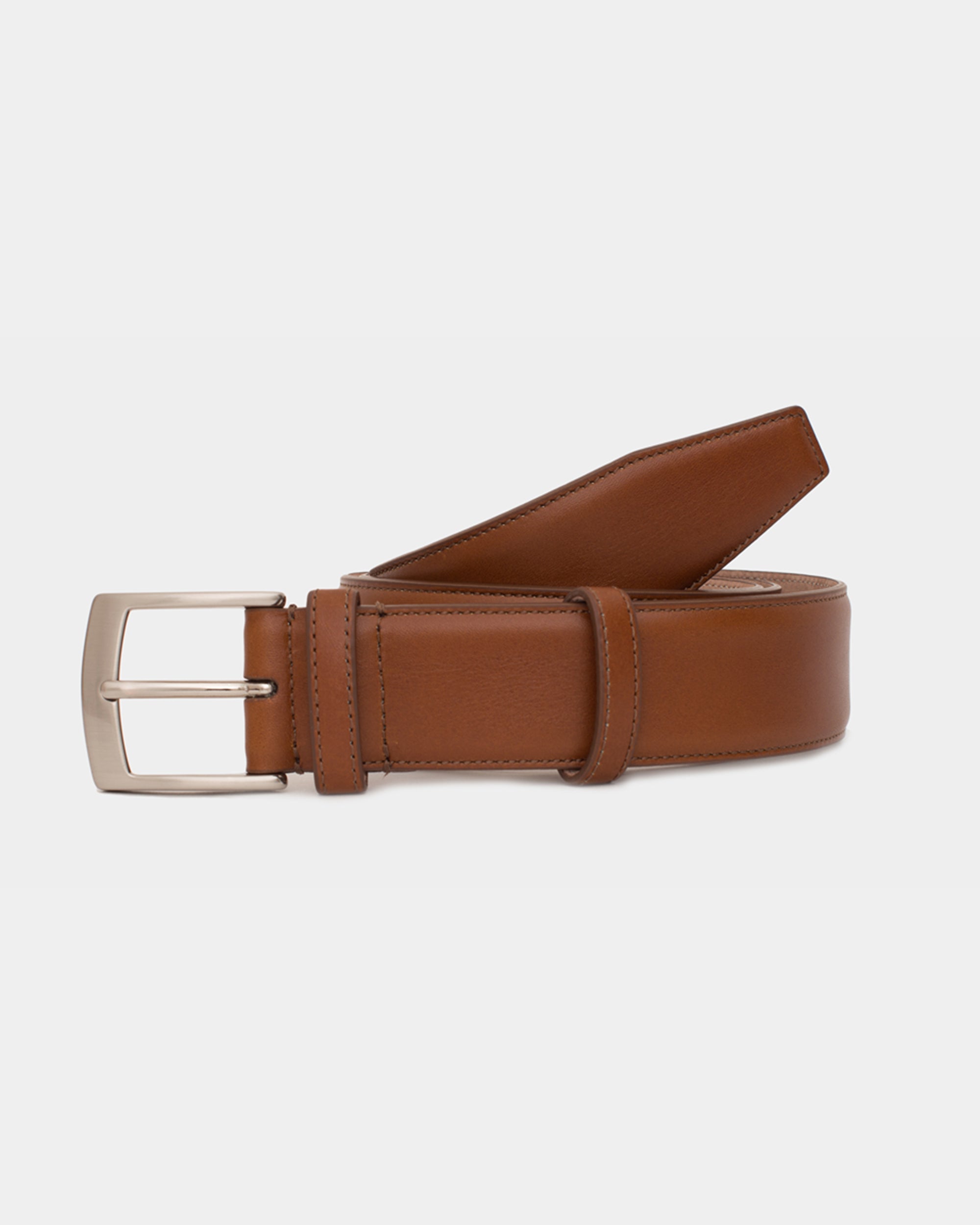 Cintura Artigianale Italiana In Pelle Marrone Elasticizzata – Uomo 2,5 Cm