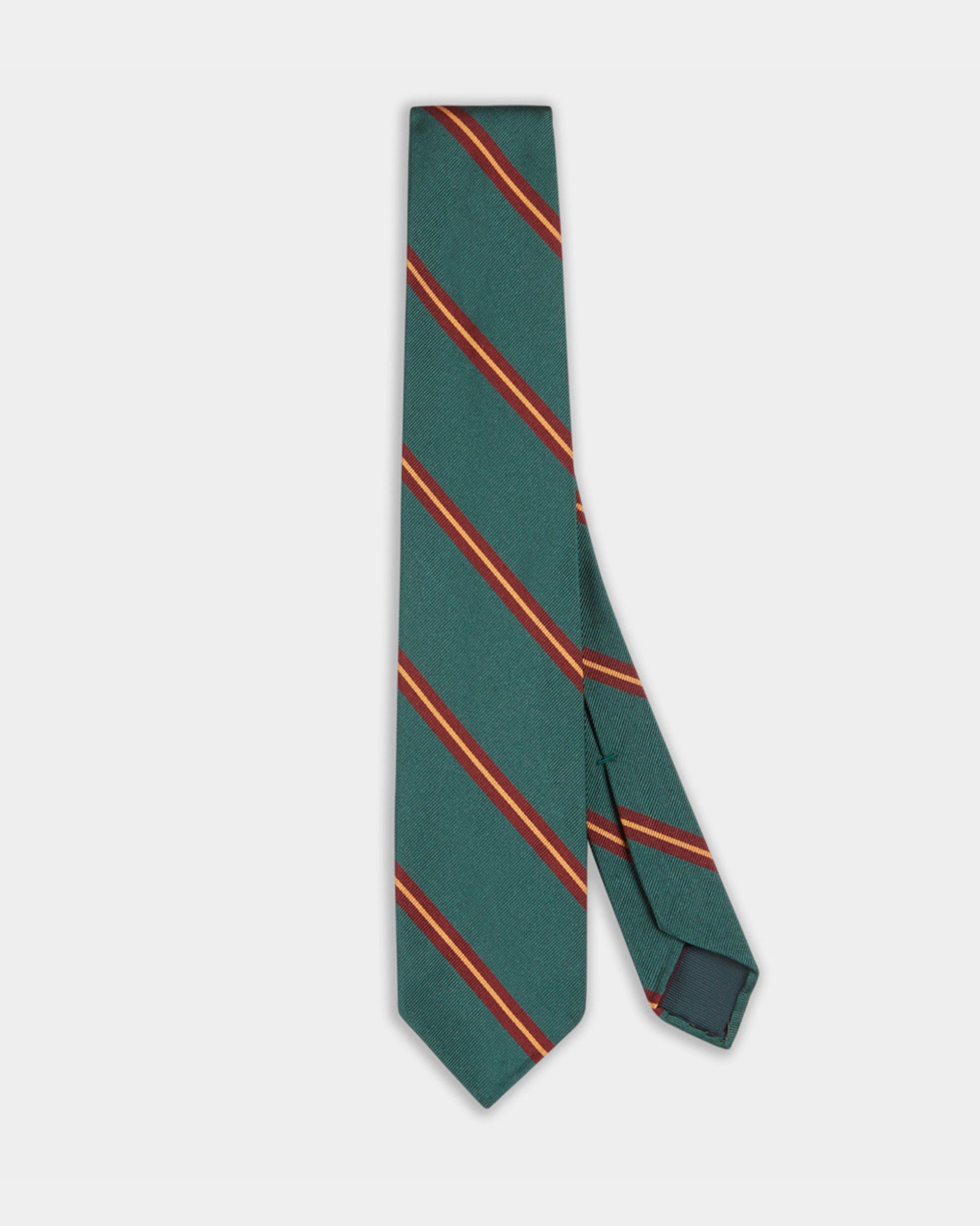Cravatta Uomo Classica A Pois - 100% Seta Jacquard Tessuta A Mano, Lunghezza Classica