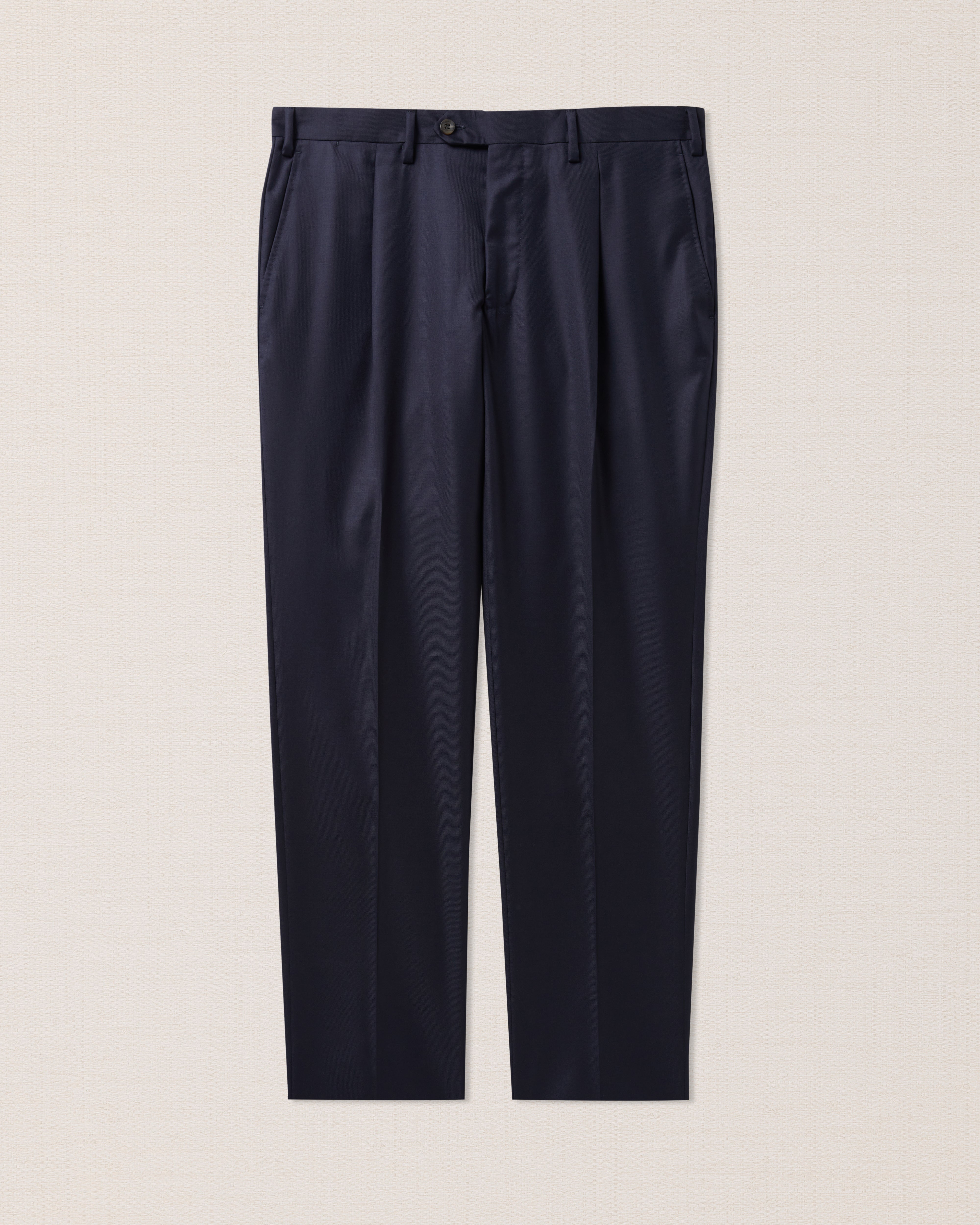 Pantaloni blu classici di lana, Made in Italy Velasca