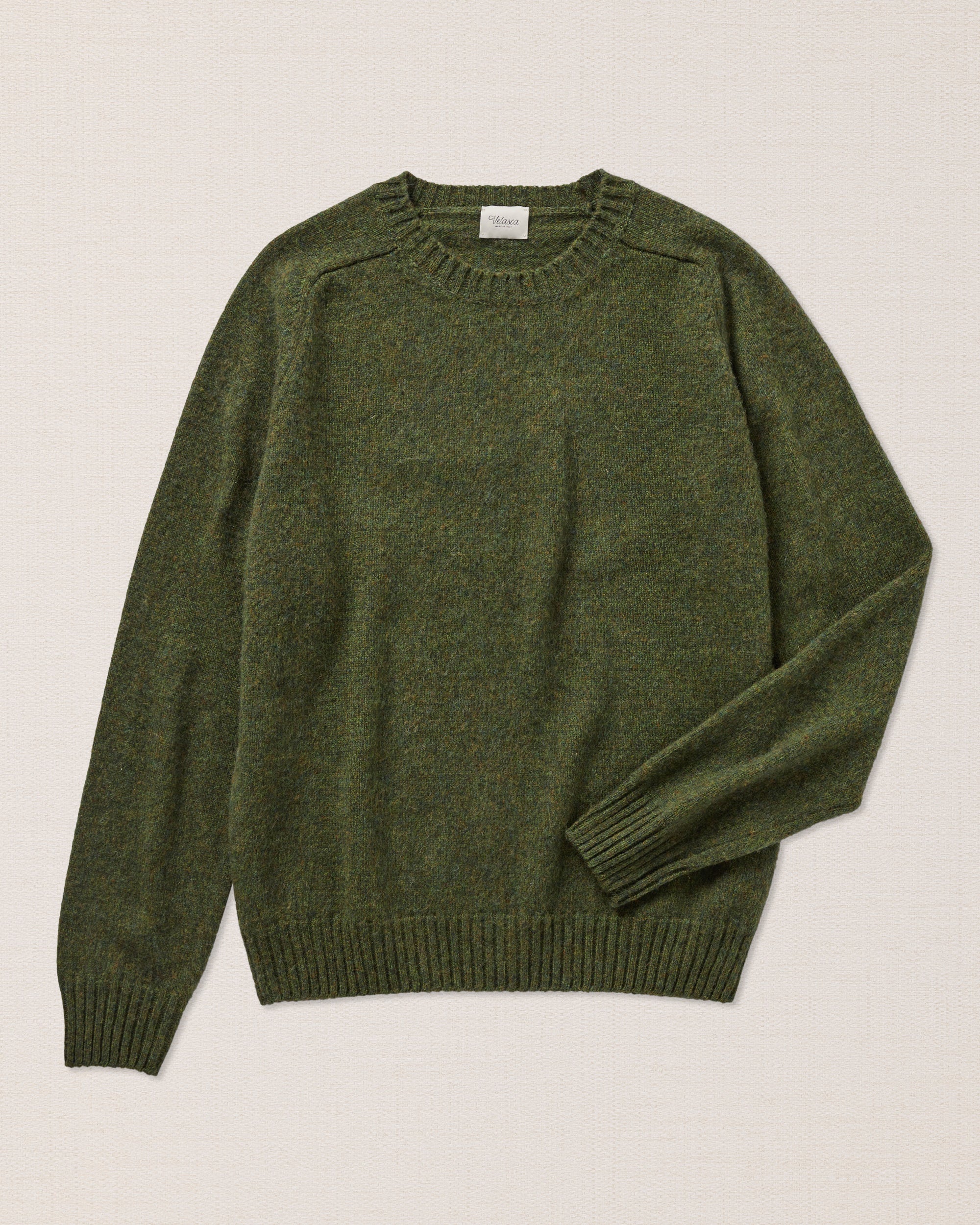 Maglione girocollo verde, per Made in Italy Velasca