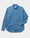 Our Blu lavaggio medio denim 100% cotone Neive camicia classica - Picture 4 - Velasca
