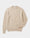 Our Beige 100% lana shetland Strassoldo maglione girocollo - Picture 4 - Velasca