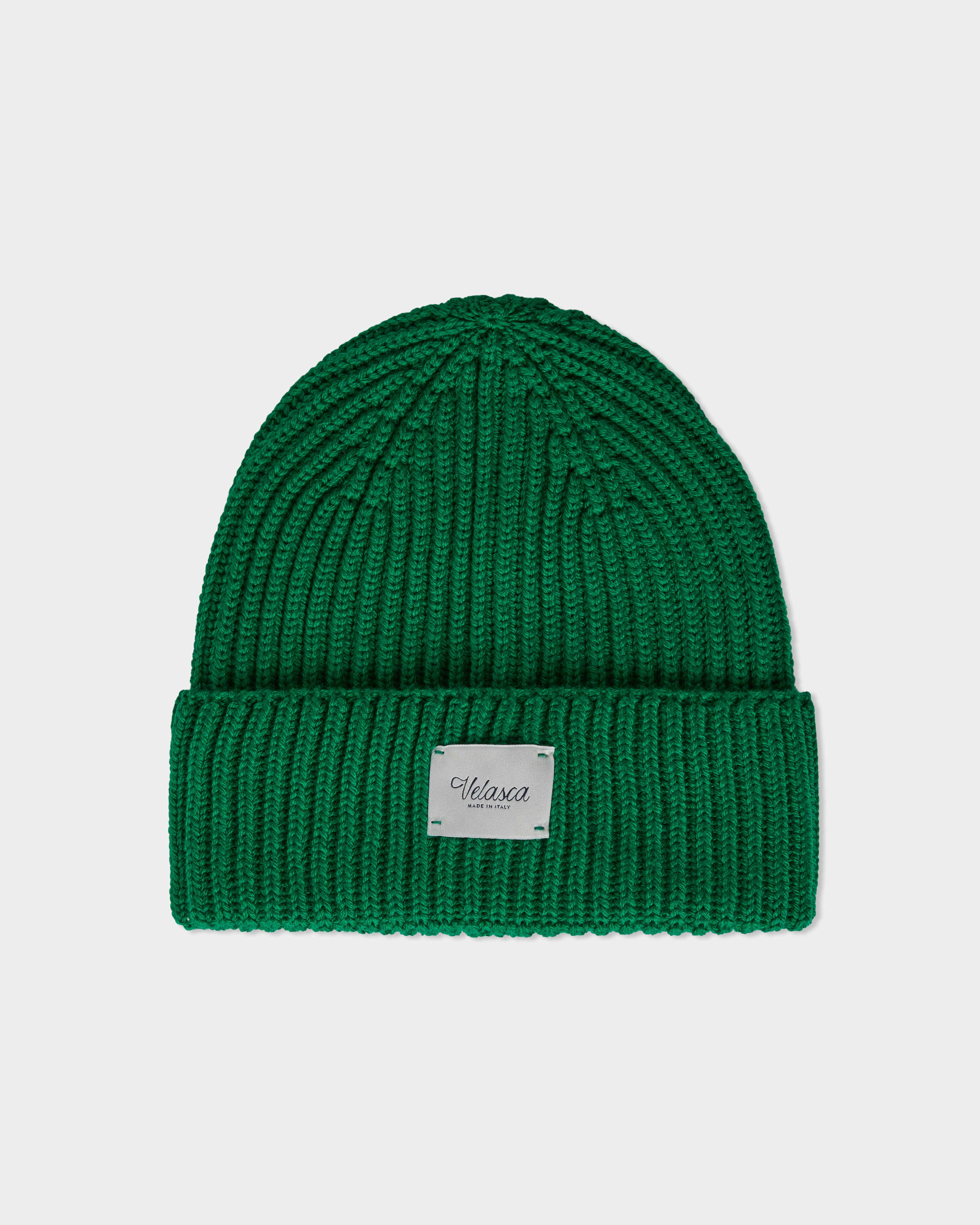 Calvin Klein Uomo Berretto in Maglia Classic Cotton Rib Beanie in Cotone, Verde (Dark Forest), Taglia Unica