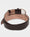 Our Marrone testa di moro pelle di vitello liscia Cinta cintura classica - Picture 5 - Velasca