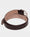 Our Marrone burgundy pelle di vitello liscia abrasivata Ciocch cintura classica - Picture 5 - Velasca