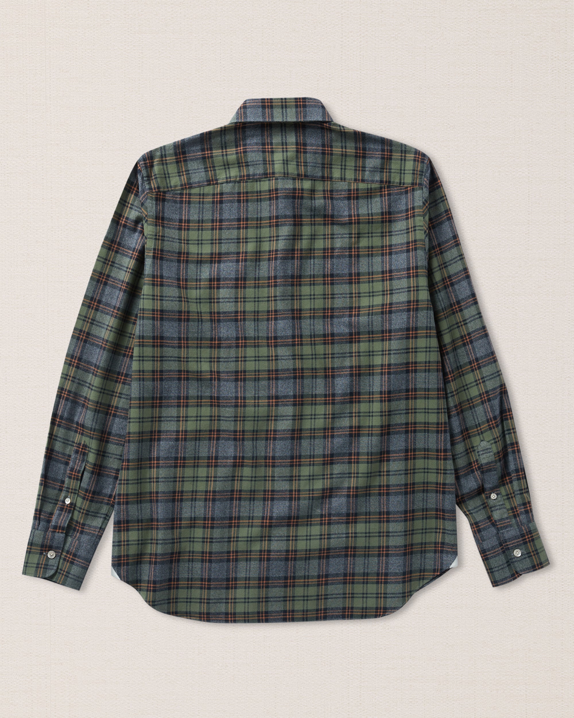 Cromoncent Camicia In Flanella Uomo A Quadri - Verde, Morbida E Confortevole - Taglia XL