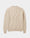 Our Beige 100% lana shetland Strassoldo maglione girocollo - Picture 5 - Velasca
