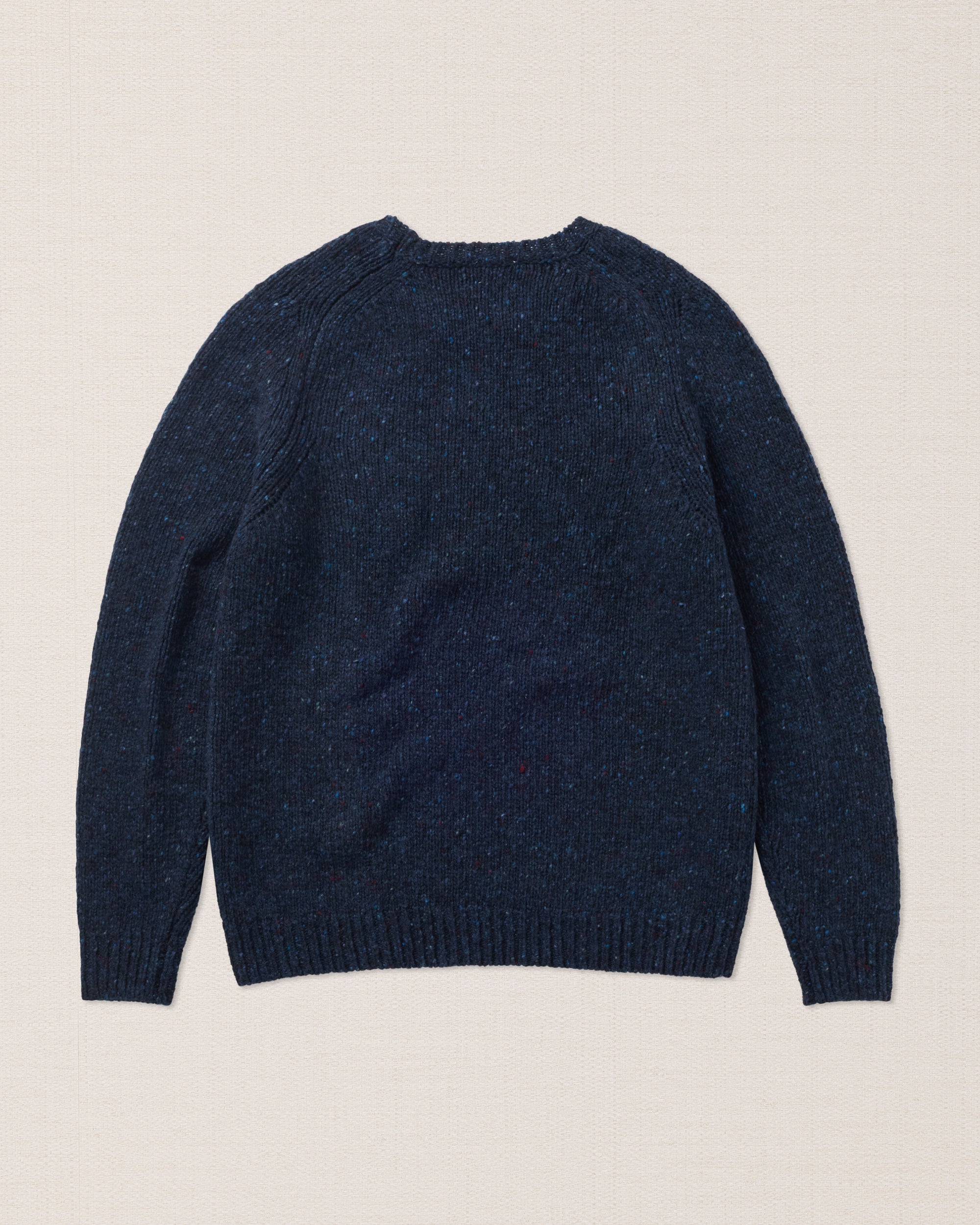 Maglione di pura lana merino blu, Made in Italy Velasca
