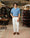 Our Celeste 72% lino 28% cotone Albenga polo manica corta - Picture 7 - Velasca