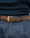 Our Marrone tabacco pelle di vitello scamosciata Cinta cintura classica - Picture 7 - Velasca