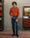 Our Arancione 100% lana shetland Mezzano maglione girocollo - Picture 7 - Velasca