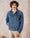 Our Blu lavaggio medio denim 100% cotone Talamone giacca trucker - Picture 8 - Velasca