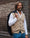 Our Melange beige 100% lana merino Arrone gilet collo a v - Picture 9 - Velasca