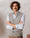 Our Melange grigio chiaro 100% lana merino Arrone gilet collo a v - Picture 9 - Velasca