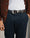 Our Blu gabardina di cotone stretch (98% cotone, 2% elastane) Asolo chino con pince - Picture 9 - Velasca