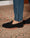 Our Blu scuro pelle di vitello scamosciata Brugnon tassel loafers - Picture 9 - Velasca