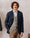 Our Melange grigio chiaro 100% lana merino Arrone gilet collo a v - Picture 10 - Velasca