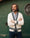 Our Fondo panna con righe blu e verdi 100% cotone Gerace cardigan - Picture 10 - Velasca
