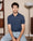 Our Blu chiaro 100% cotone Ostana polo manica corta - Picture 10 - Velasca