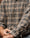 Our Fantasia scozzese verde militare, grigio, panna flanella 100% cotone Chiusa camicia country - Picture 2 - Velasca
