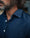 Our Blu lavaggio scuro denim 100% cotone Neive camicia classica - Picture 2 - Velasca