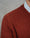 Our Arancione scuro 50% lana di yak 50% lana di alpaca Portobuffolè maglione girocollo - Picture 2 - Velasca