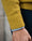 Our Giallo senape 100% lana shetland Mezzano maglione girocollo - Picture 3 - Velasca